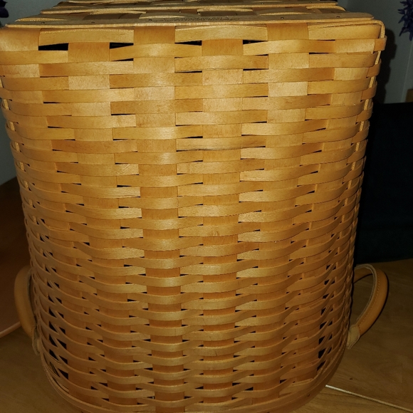 Longaberger Accents Longaberger Oval Waste Basket Combo Poshmark